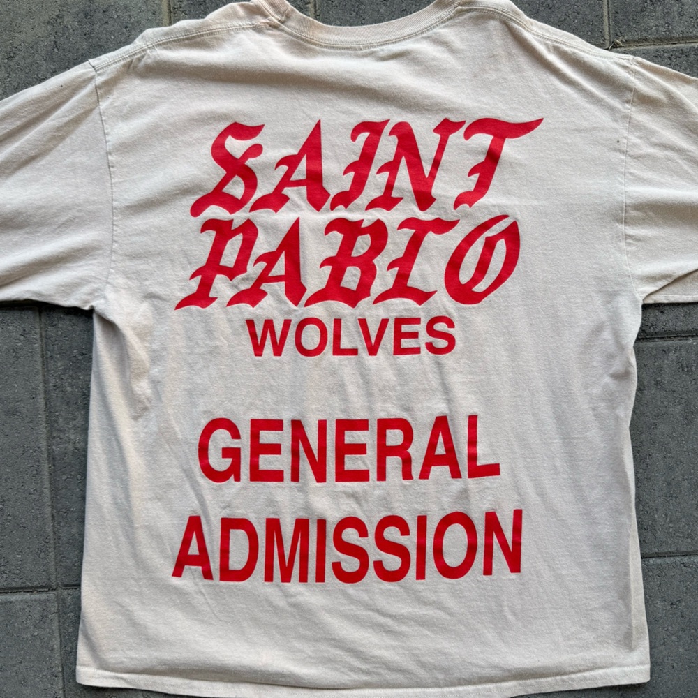 Kanye West Tour Saint Pablo Wolves Longsleeve T-Shirt